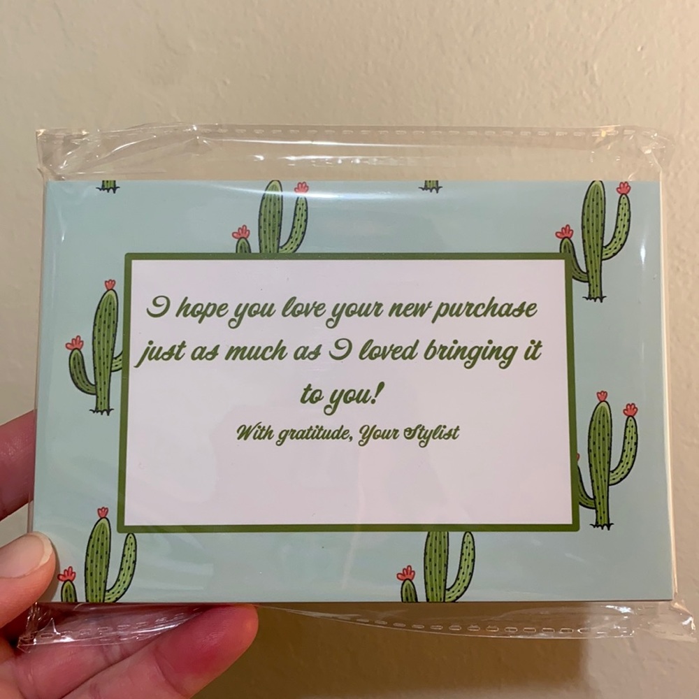 BUNDLE ONLY 50 4X6 Cactus Thank Cards CLEARANCE - Picture 2 of 2